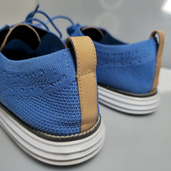 Cole Haan ØriginalGrand Stitchlite Wingtip Oxford  Pacific Blue Men's Size 13M - Picture 10 of 17